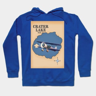 Crater Lake Oregon USA vintage map Hoodie